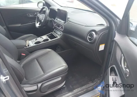 2021 Hyundai Kona Electric Ultimate z USA, uszkodzony, nr VIN KM8K53AG2MU124787